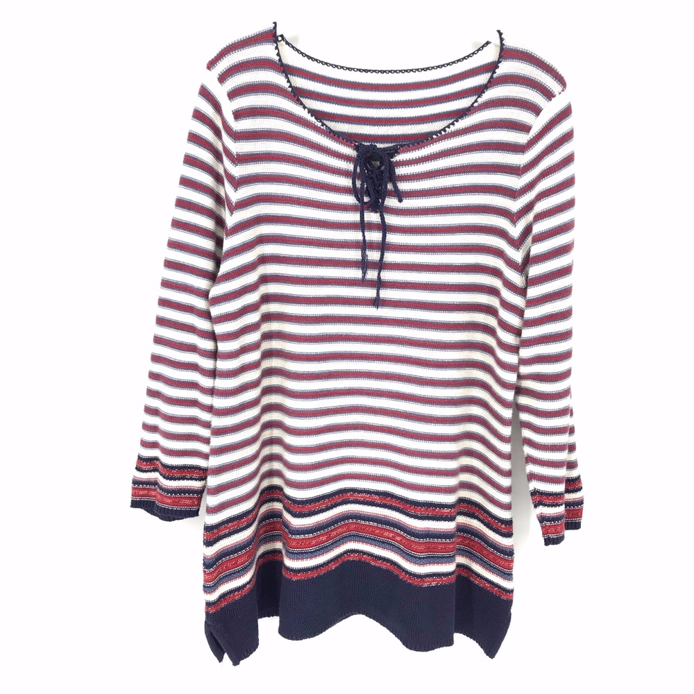 Ralph Lauren Jean Co. Red White and Blue Sweater